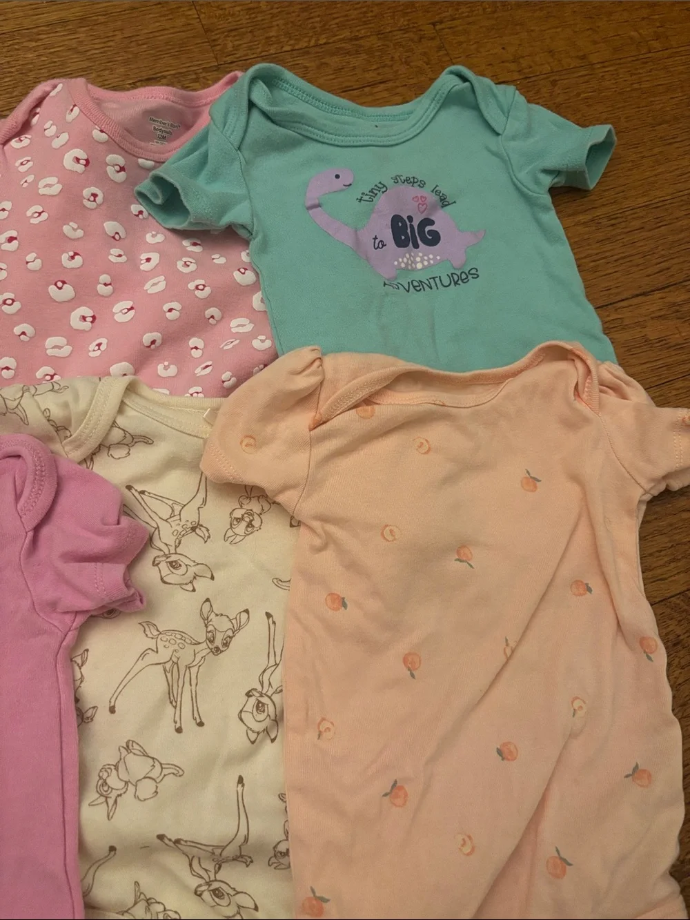 Mixed Baby Girls Short-Sleeve Onesies - Assorted Colors